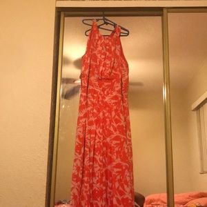 Flowey dress with print